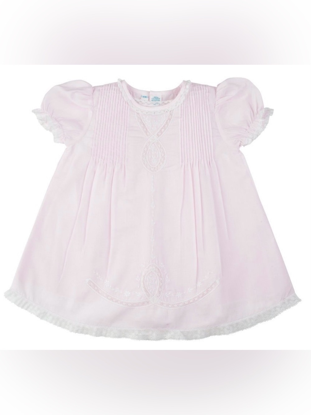 Feltman Brothers Lace Slip Dress Embroidery and Pintuck Size 3 Months Baby Girl